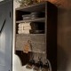 Driftwood wandrek met 1 lade
